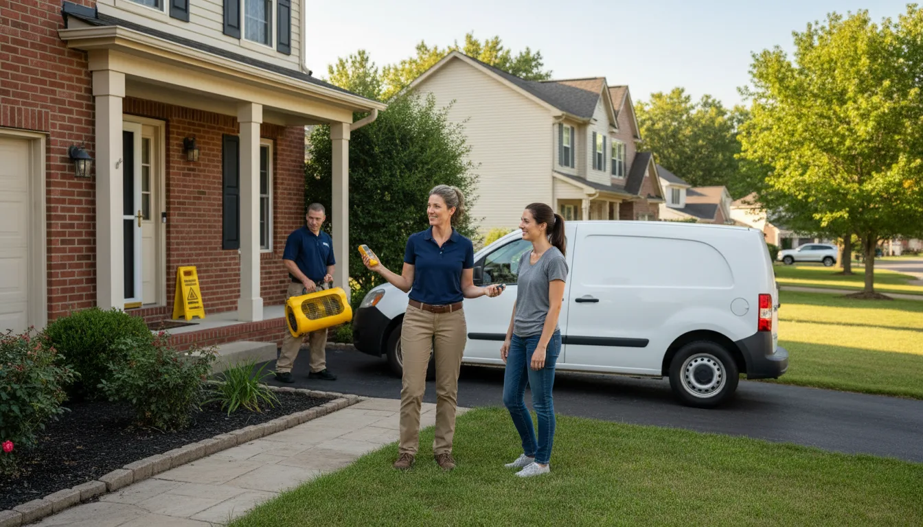 Residential water damage restoration in Eden, SD